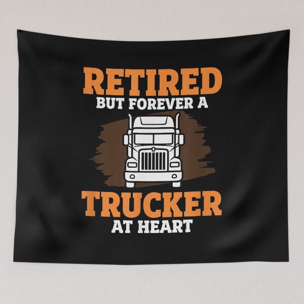 Item preview, Retired But Forever A Trucker at Heart Graphic for Big designed and sold by Goleon12.
