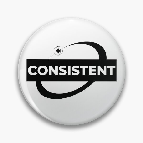 Item preview, CONSISTENT– Powerful Motivational Word Typography Sticker designed and sold by ascendzero.