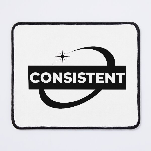 Item preview, CONSISTENT– Powerful Motivational Word Typography Sticker designed and sold by ascendzero.