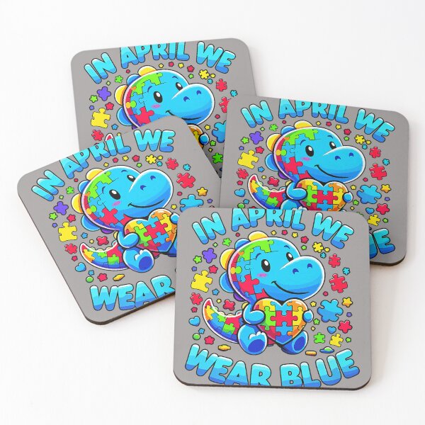 Item preview, Autism Awareness Dino in April We Wear Blue T-Rex  designed and sold by KathieFaugh.