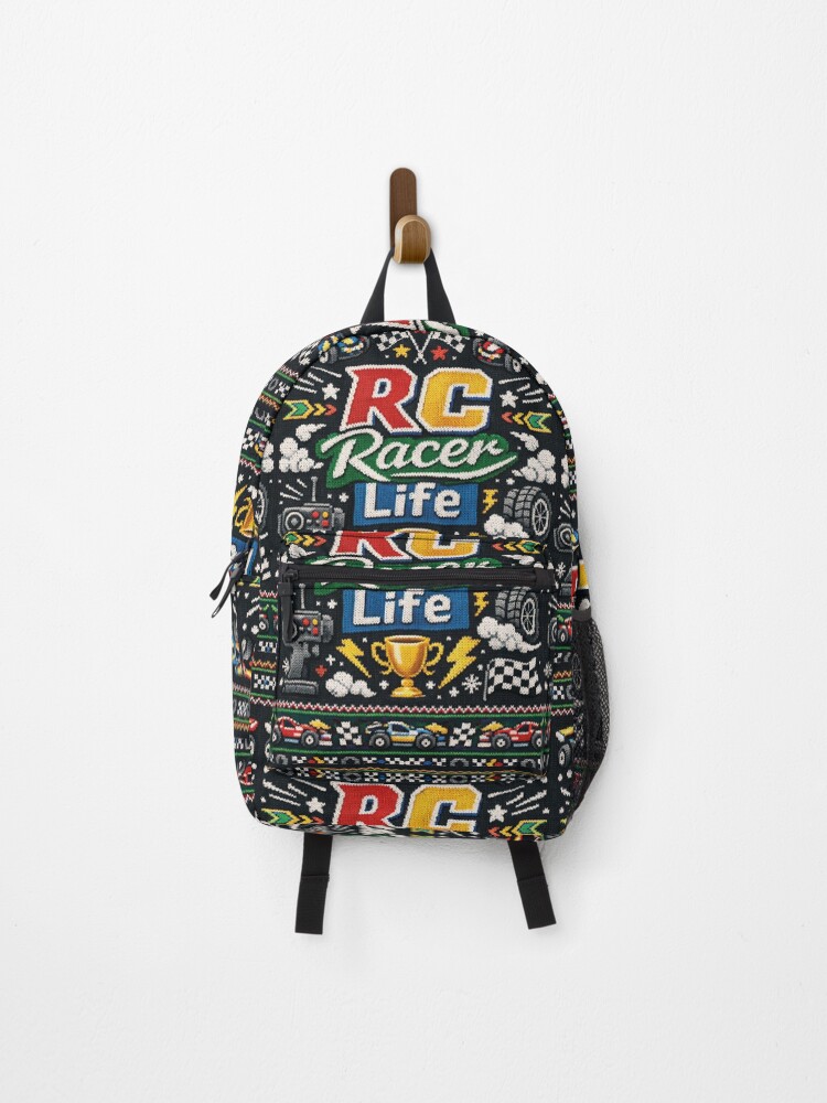 Thumbnail 1 of 3, Backpack, RC Racer Life Remote Controlled Cars Knitting Pattern designed and sold by Mauswohn.