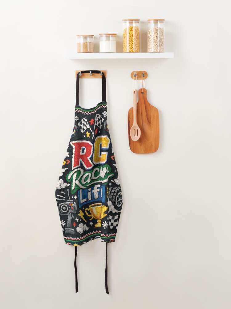Thumbnail 4 of 6, Apron, RC Racer Life Remote Controlled Cars Knitting Pattern designed and sold by Mauswohn.