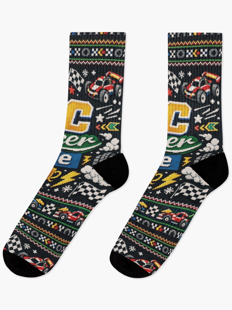 Thumbnail 1 of 5, Socks, RC Racer Life Remote Controlled Cars Knitting Pattern designed and sold by Mauswohn.