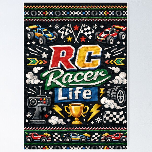 Item preview, RC Racer Life Remote Controlled Cars Knitting Pattern designed and sold by Mauswohn.