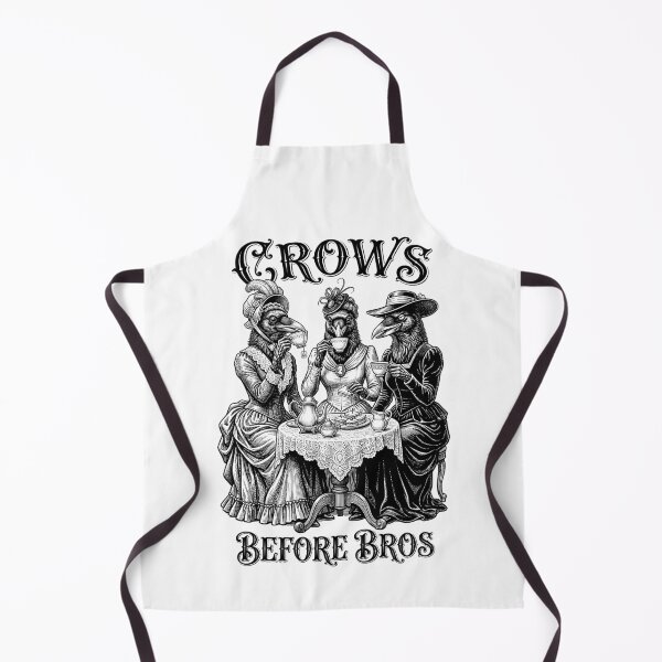Item preview, Crows Before Bros Funny Feminist Vintage Raven Ladies Tea designed and sold by GrandeDuc.