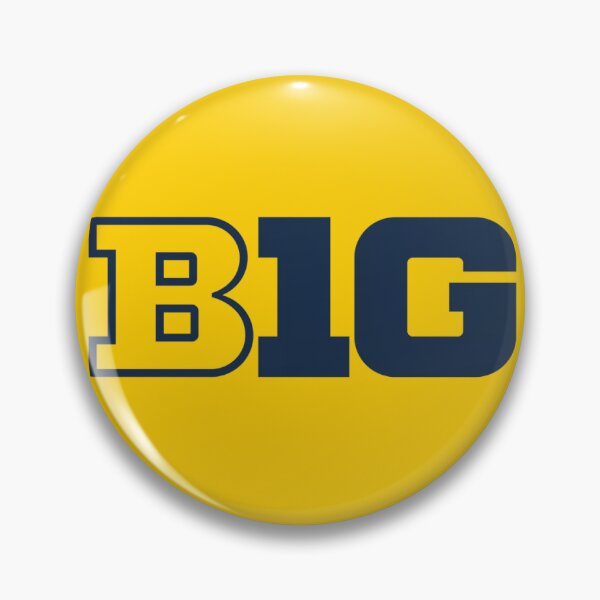 Item preview, UofM big10 button designed and sold by Kit14Design.
