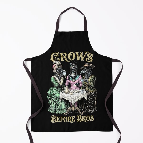 Item preview, Crows Before Bros Funny Feminist Vintage Raven Ladies Tea designed and sold by GrandeDuc.