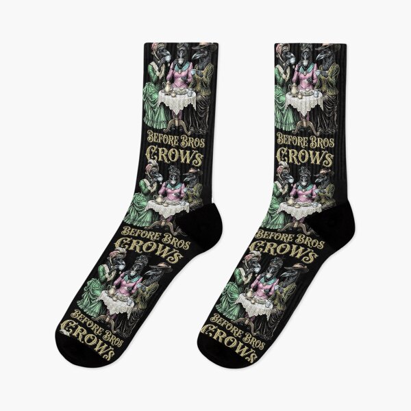 Item preview, Crows Before Bros Funny Feminist Vintage Raven Ladies Tea designed and sold by GrandeDuc.