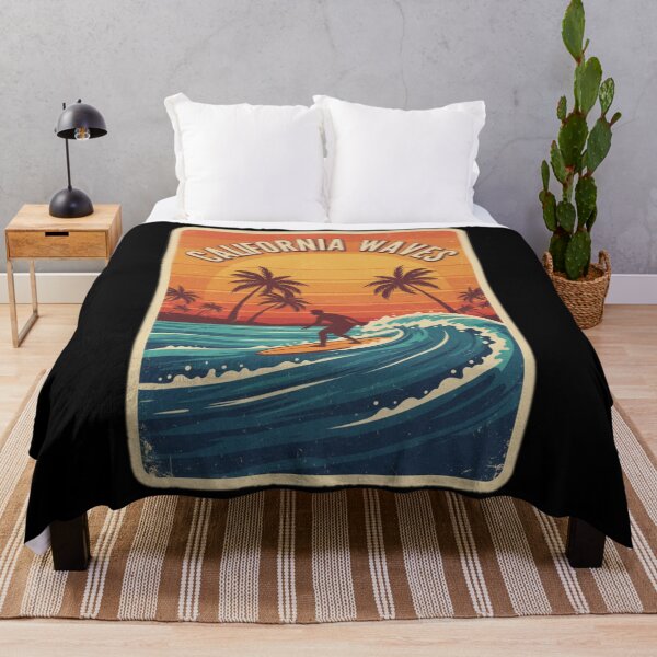 Item preview, Vintage Surf Style. CALIFORNIA WAVES. designed and sold by Giulivo Store Graphic.