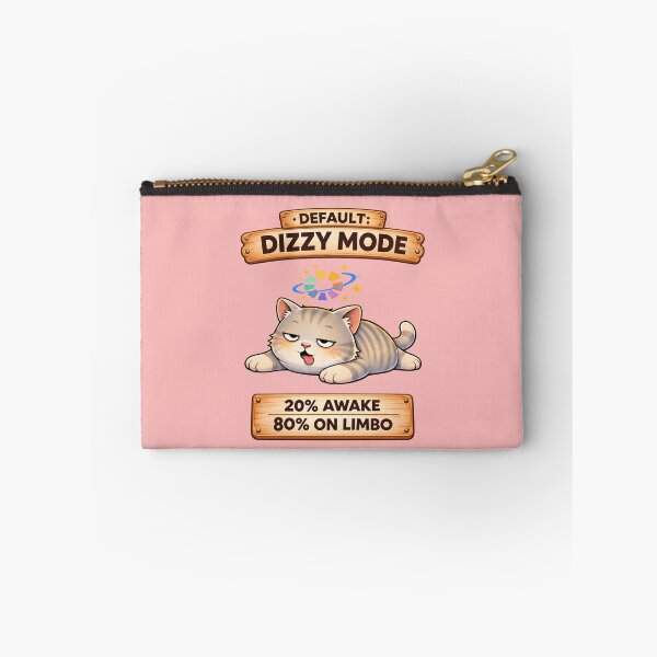 Item preview, Funny Cat Default Dizzy Mode Cat Humor Adulting Survival Meme designed and sold by Mindworx21.