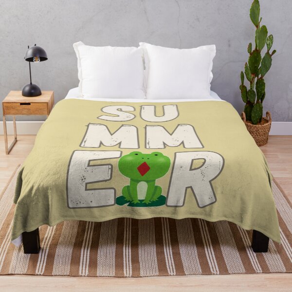 Item preview, Funny Retro Cute Frog Summer Typography Illustration With Beach Vibes designed and sold by JWSmile.