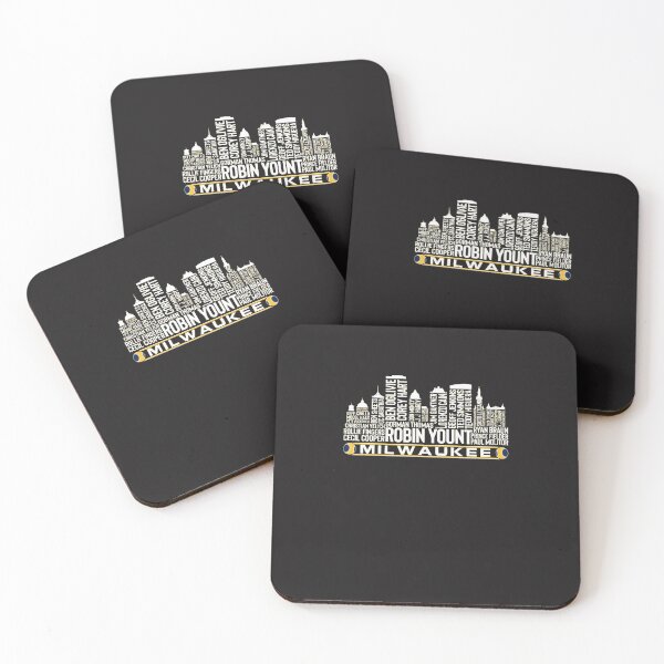 Item preview, Milwaukee Baseball Team All Time Legends Milwaukee City Skyline designed and sold by Ohhpee.