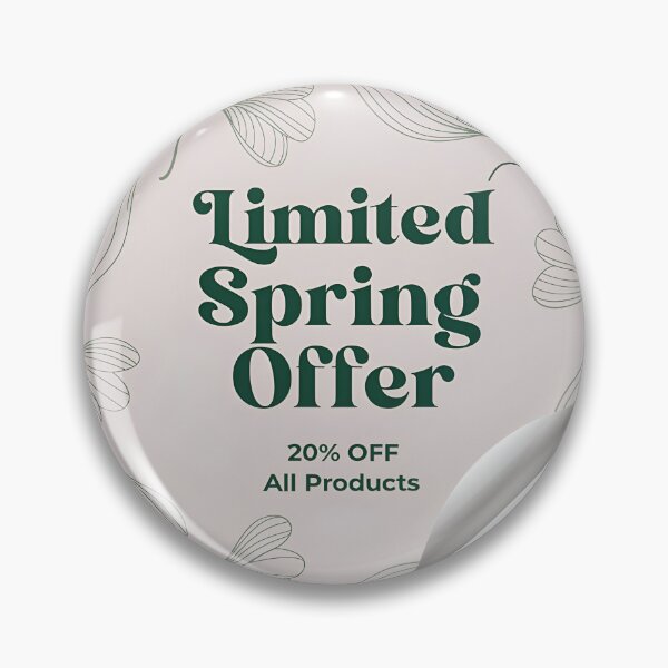 Item preview, A limited spring offer sticker on transparent background designed and sold by Creative88Art.