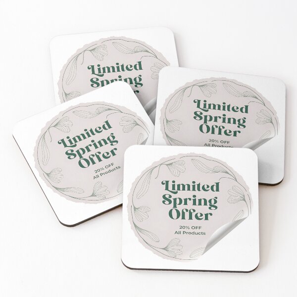 Item preview, A limited spring offer sticker on transparent background designed and sold by Creative88Art.