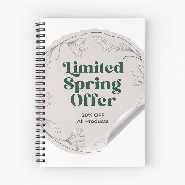 Item preview, A limited spring offer sticker on transparent background designed and sold by Creative88Art.