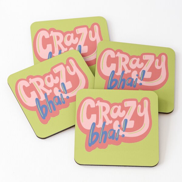 Item preview, Crazy Bhai Funny Desi Quote T-Shirt designed and sold by SumeetCreativeArt.