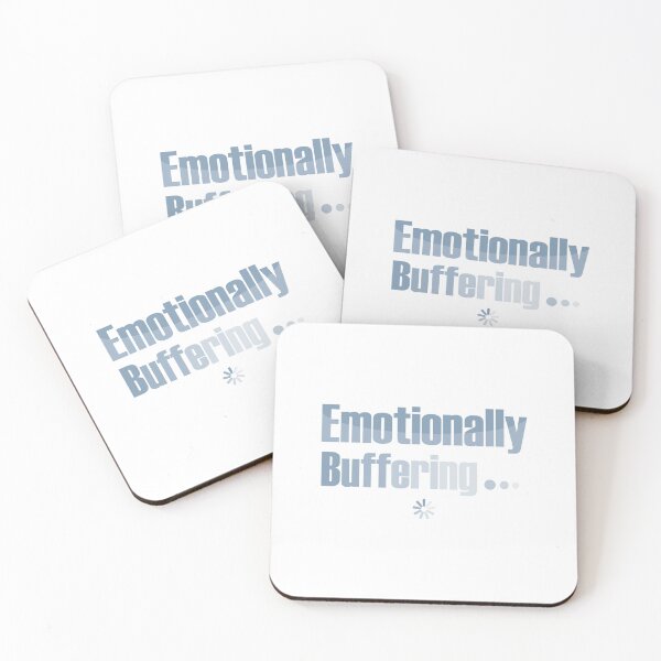 Item preview, Emotionally Buffering… | Quiet Mental Overload Humor designed and sold by MadCatDesign77.