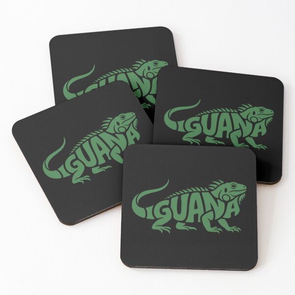 Item preview, Bold Green Iguana Typography Art designed and sold by LittleLoopArt.