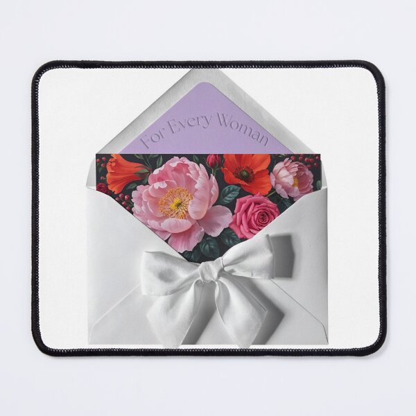 Item preview, A white envelope with a floral insert and ribbon on transparent background designed and sold by Creative88Art.