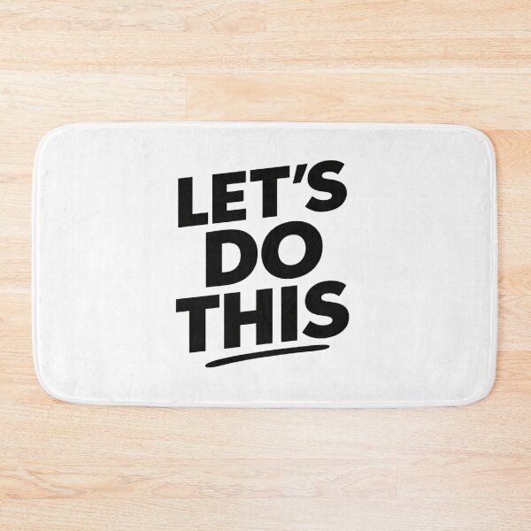Item preview, Let's Do This Motivational Quote Sticker | Simple Minimal Motivation Typography designed and sold by Lovestickerco.