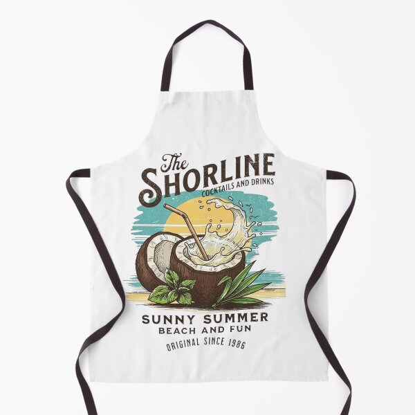 Item preview, Sunny Summer Coconut Cocktail – Tropical Beach Vibes Design designed and sold by inkalchemyco.