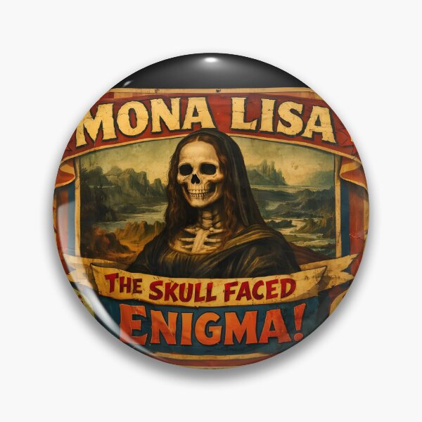 Item preview, Mona Lisa Carnival Sideshow Skull Enigma Banner designed and sold by dragonmotor7.