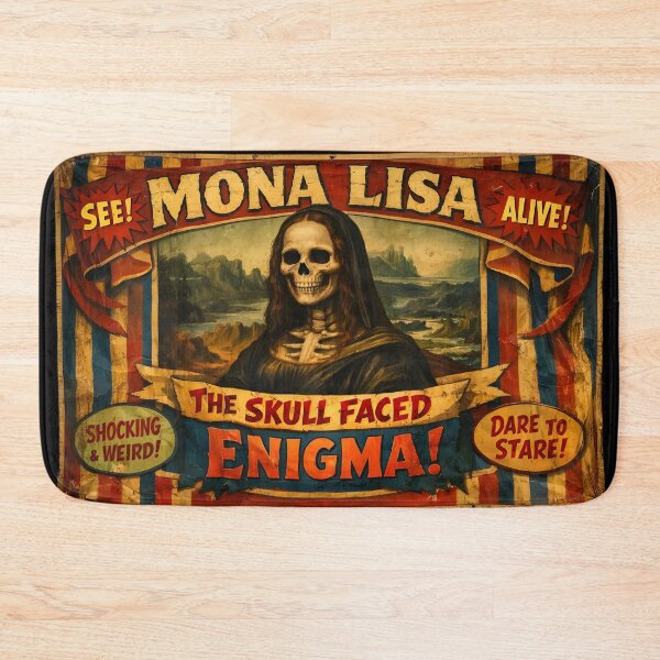 Item preview, Mona Lisa Carnival Sideshow Skull Enigma Banner designed and sold by dragonmotor7.