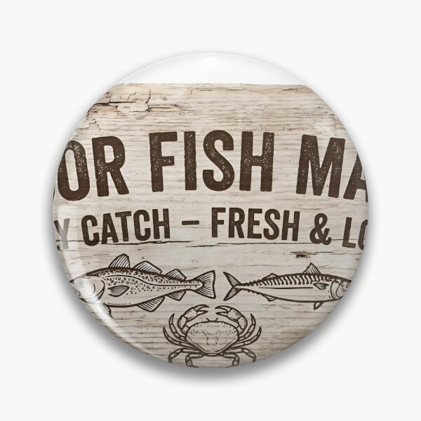 Item preview, A wooden sign for Harbor Fish Market on transparent background designed and sold by Creative88Art.
