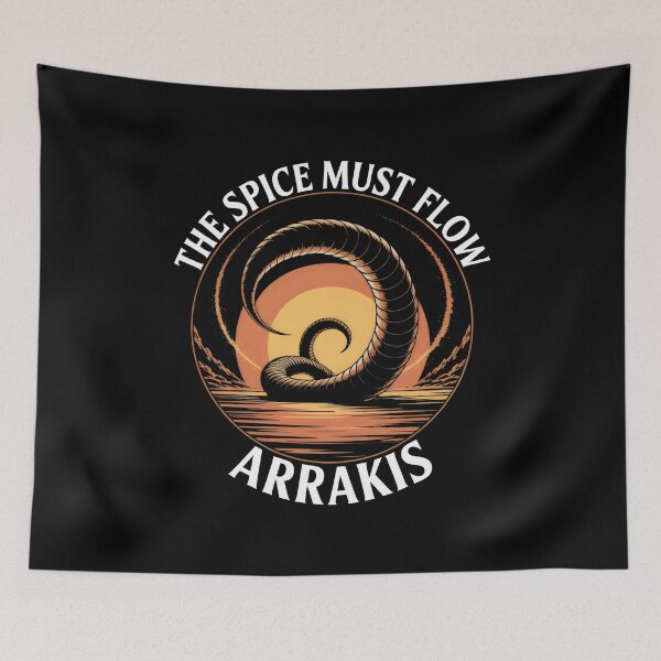 Item preview, Giant Desert Worm Sci-Fi Sunset designed and sold by SplashTastic.