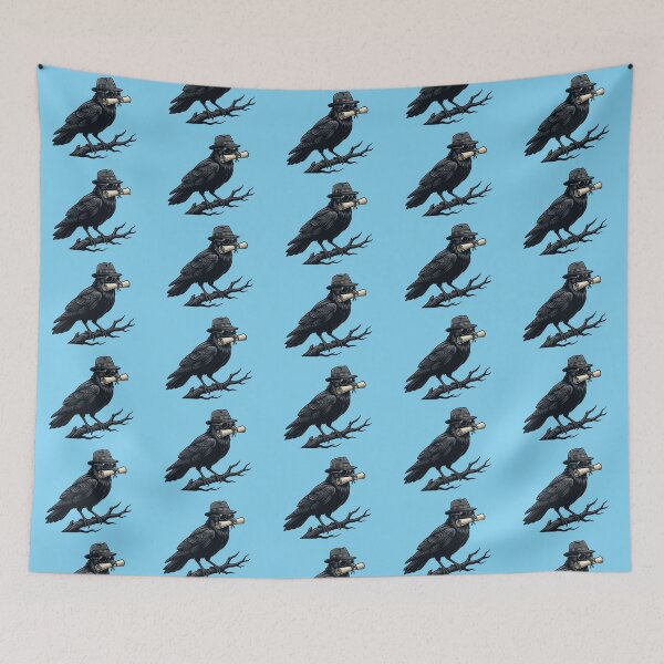 Item preview, Noir Crow – Mysterious Detective Vibes designed and sold by Dogandesighn.
