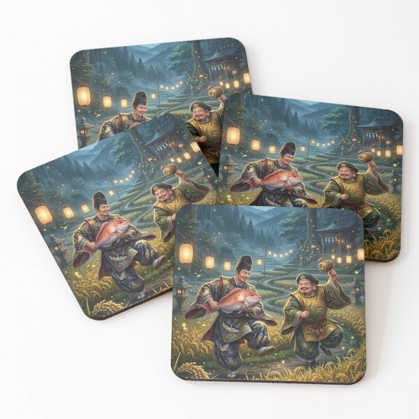 Item preview, Ebisu and Daikokuten Harvest Dance designed and sold by Mori-no-Akari.