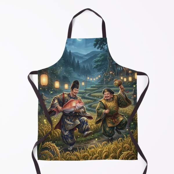 Item preview, Ebisu and Daikokuten Harvest Dance designed and sold by Mori-no-Akari.