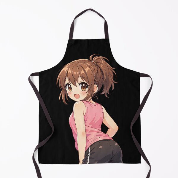 Item preview, Cute Sporty Anime Girl Sticker – Kawaii Athletic Ponytail Lookover designed and sold by glitchman2.