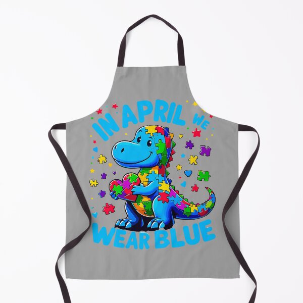 Item preview, Autism Awareness in April We Wear Blue T-Rex Dino designed and sold by GreggRoss.