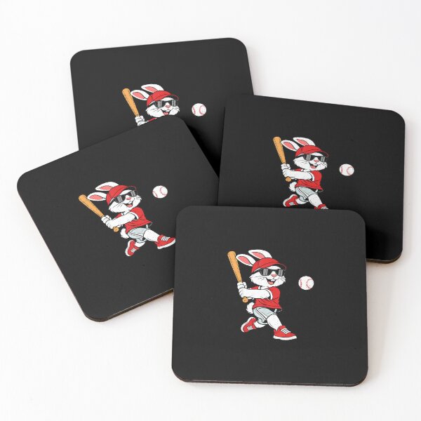 Item preview, Bunny Playing Baseball Easter Sports Men Boys designed and sold by PamQBennett.