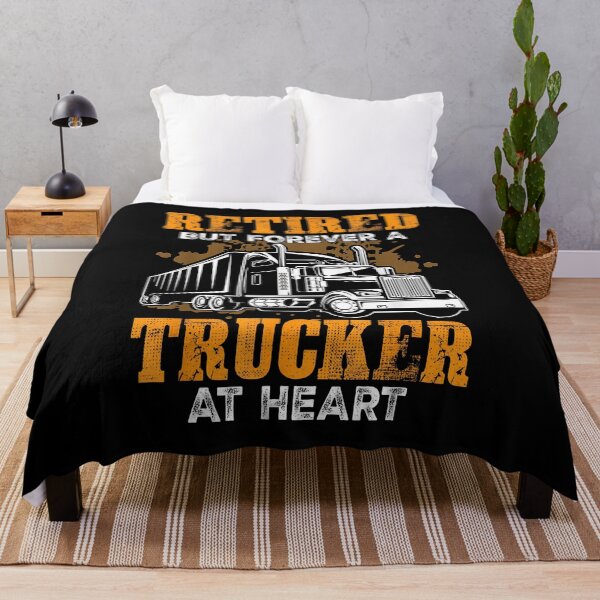 Item preview, Retired But Forever Trucker At Heart Funny Truck Driver designed and sold by Goleon12.