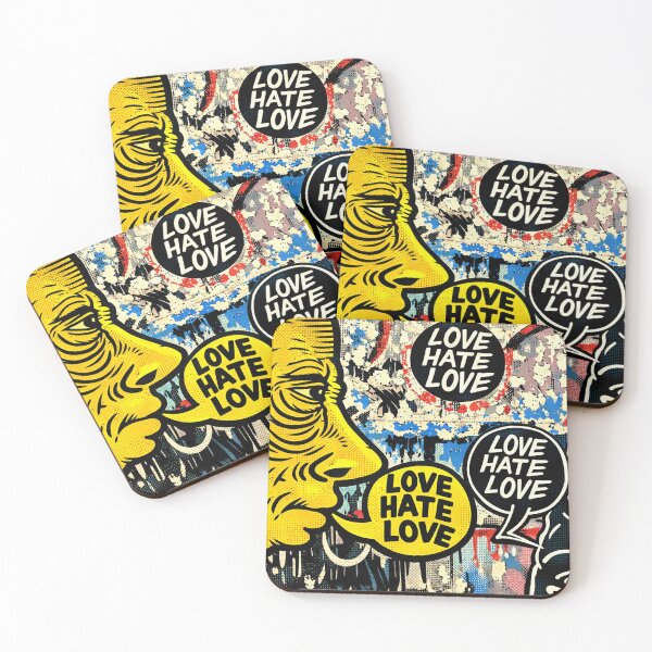 Item preview, Love Hate Love street art  designed and sold by Berlin-D-Prs.
