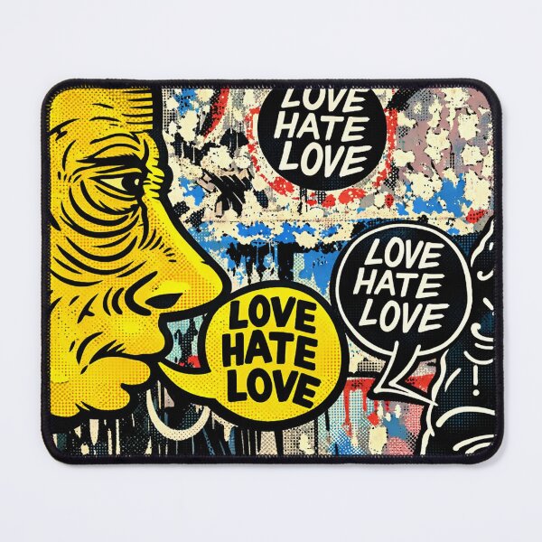 Item preview, Love Hate Love street art designed and sold by Berlin-D-Prs.