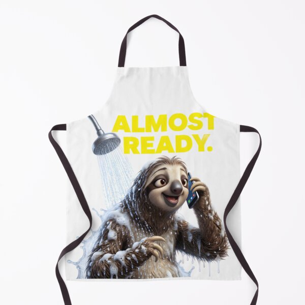 Item preview, Funny Sloth T-Shirt "Almost Ready" Shower Graphic Tee Unisex Zootopia Style Flash Gift designed and sold by CryptoCactus.