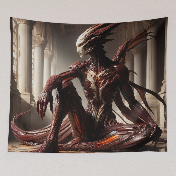 Item preview, Serethel - marrowtech ascendant : digital dark fantasy designed and sold by QiMera.