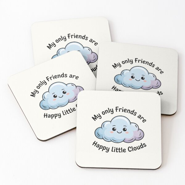 Item preview, Happy Little Clouds Kawaii Sky Illustration designed and sold by SplashTastic.