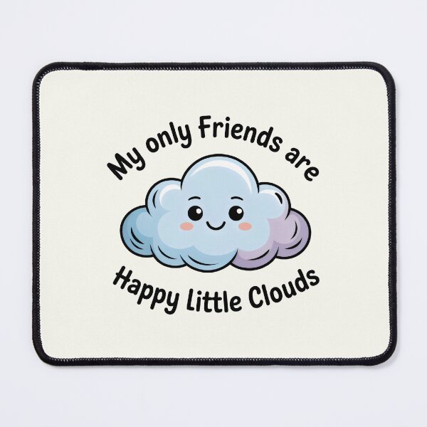 Item preview, Happy Little Clouds Kawaii Sky Illustration designed and sold by SplashTastic.