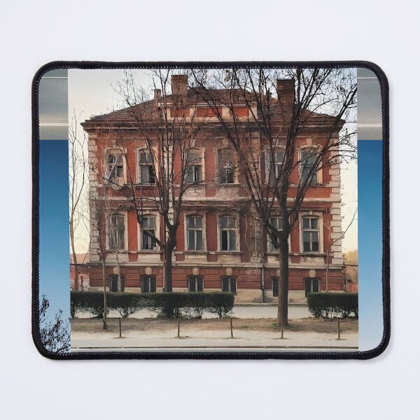 Item preview, Old Belgrade Architecture | Vintage Red Brick Mansion Serbia | Urban Decay Photography designed and sold by SergioMiklos.