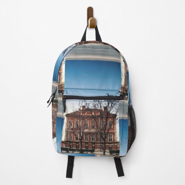 Item preview, Old Belgrade Architecture | Vintage Red Brick Mansion Serbia | Urban Decay Photography designed and sold by SergioMiklos.