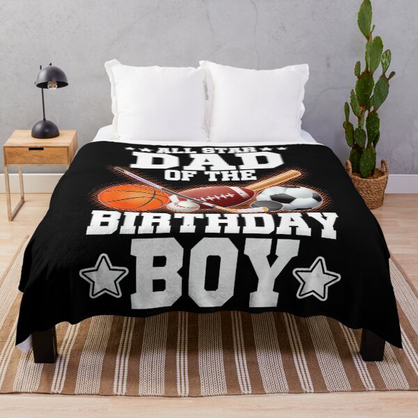 Item preview, All Star Dad of The Birthday Boy Basketball Soccer Sport designed and sold by PamQBennett.