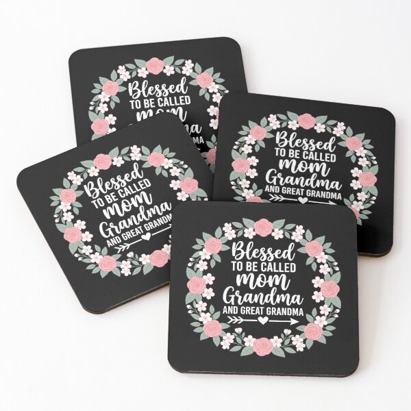 Item preview, Blessed to Be Called Mom Grandma Great Grandma Florals designed and sold by OlakunleOloroz.