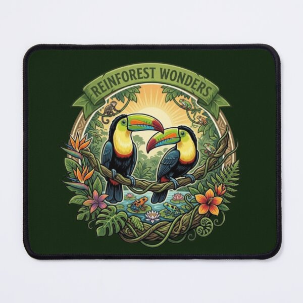 Item preview, Rainforest Wonders – Tropical Wildlife Emblem designed and sold by Dogandesighn.