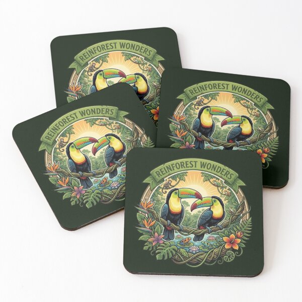Item preview, Rainforest Wonders – Tropical Wildlife Emblem designed and sold by Dogandesighn.