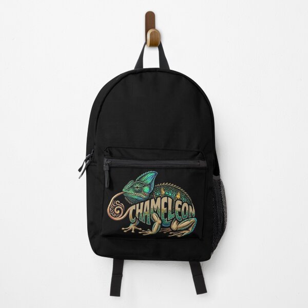 Item preview, Chameleon with Bold Typography Art designed and sold by LittleLoopArt.