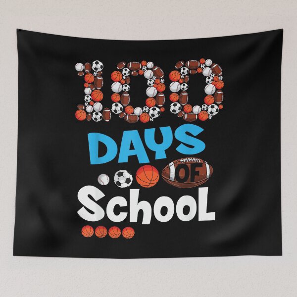 Item preview, 100th Days of School T Shirt Baseball Basketball School Gift designed and sold by PamQBennett.